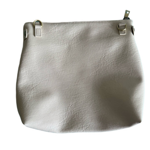 Antik Kraft Cream Textured Vegan Crossbody Bag